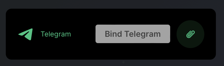 Click the Bind Telegram button